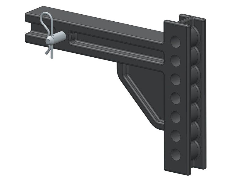 Load image into Gallery viewer, Blue Ox TrackPro Weight Distributing Hitch 7 Hole Shank, 600 lbs. Tongue, 6000 lbs. Towing, fits 2 Receiver, Installed 2-5/16" Ball