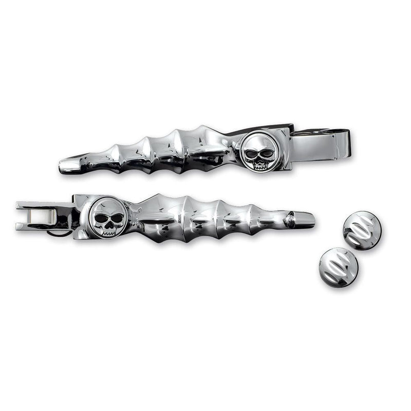 Load image into Gallery viewer, KURYAKYN CHROME ZOMBIE LEVERS FOR 2008-2013 HARLEY DAVIDSON STREET GLIDE MODELS