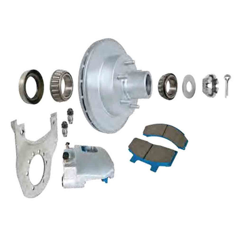 Load image into Gallery viewer, Titan 12 inch Hydraulic Integral Disc Brake Kit for Trailers - 6 Lug on 5.5"