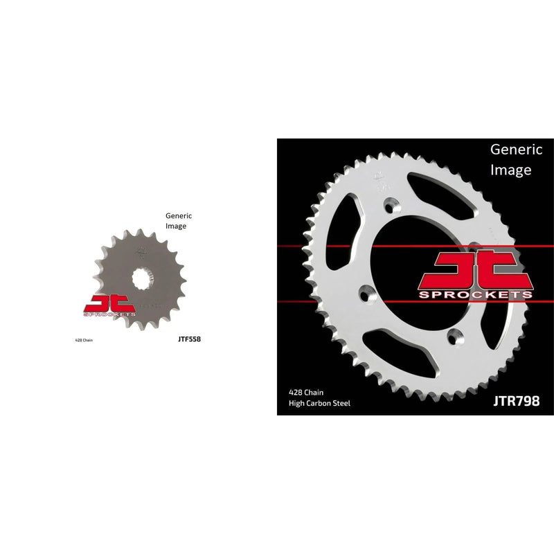 Load image into Gallery viewer, JT SPROCKETS Front and Rear Steel Sprocket Kit for OffRoad YAMAHA YZ85 2002-2016