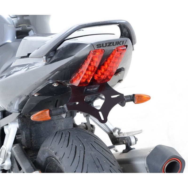 Load image into Gallery viewer, R&G Racing Black Tail Tidy License Plate Holder For 2007-2012 Suzuki SV650 Bikini