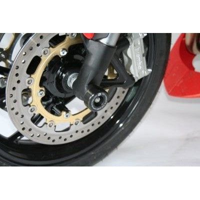 Load image into Gallery viewer, R&G Racing Black Fork Protectors For 2005-2010 Triumph Speed Triple