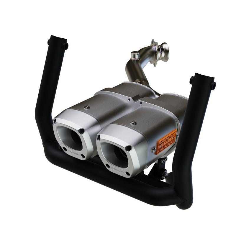Load image into Gallery viewer, RJWC APX Dual Slip-On Exhaust with Bumper For Can-Am Outlander 500/700 2023-2024