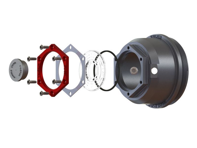 Load image into Gallery viewer, ST-2875 - 2-7/8 Universal Threaded Aluminum Alloy Hub Cap, fits Select Dexter, Lippert and Kodiak 6K-8K Axles