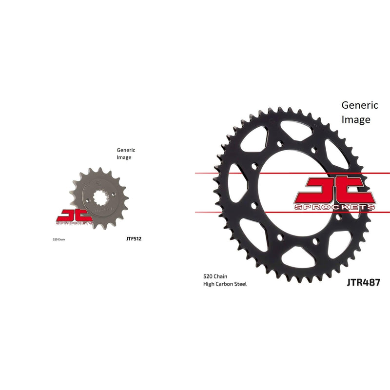 Load image into Gallery viewer, Front and Rear Steel Sprocket Kit for OffRoad KAWASAKI KL650A KLR 1987-1989