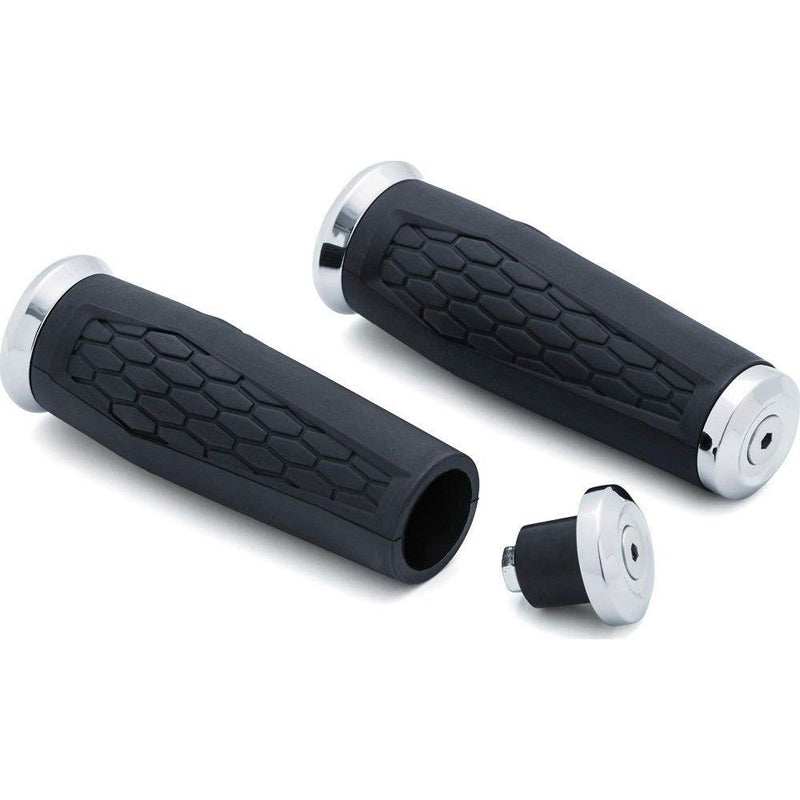 Load image into Gallery viewer, Kuryakyn Hex Grips for Street 7/8" Universal Chrome 7/8"