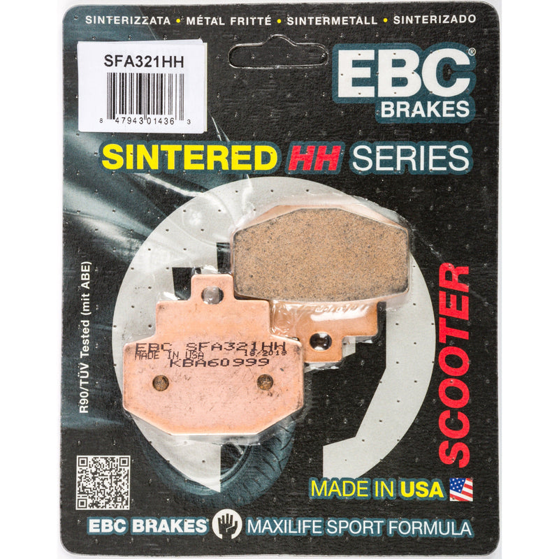 Load image into Gallery viewer, EBC 1 Pair SFA HH Series Scooter Sintered Brake Pads MPN SFA321HH