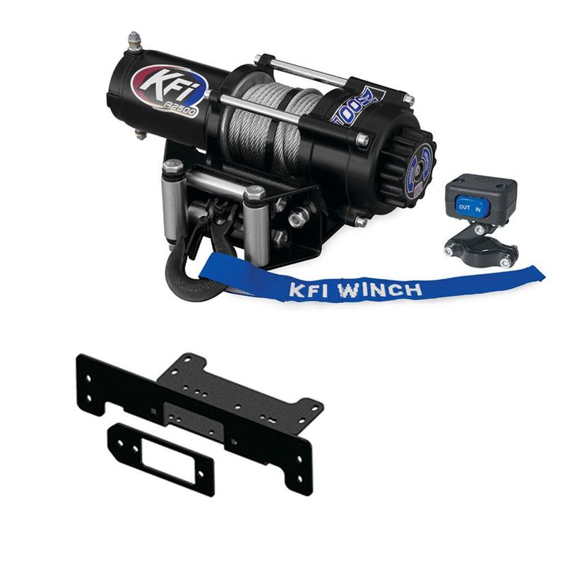 Load image into Gallery viewer, 2500 lb KFI Winch Combo Kit (M1) For 2017-2019 Kawasaki 400 Mule SX / XC