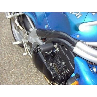 Load image into Gallery viewer, R&G Racing Black Classic Style Crash Protectors For 2001-2007 Triumph Speed Triple