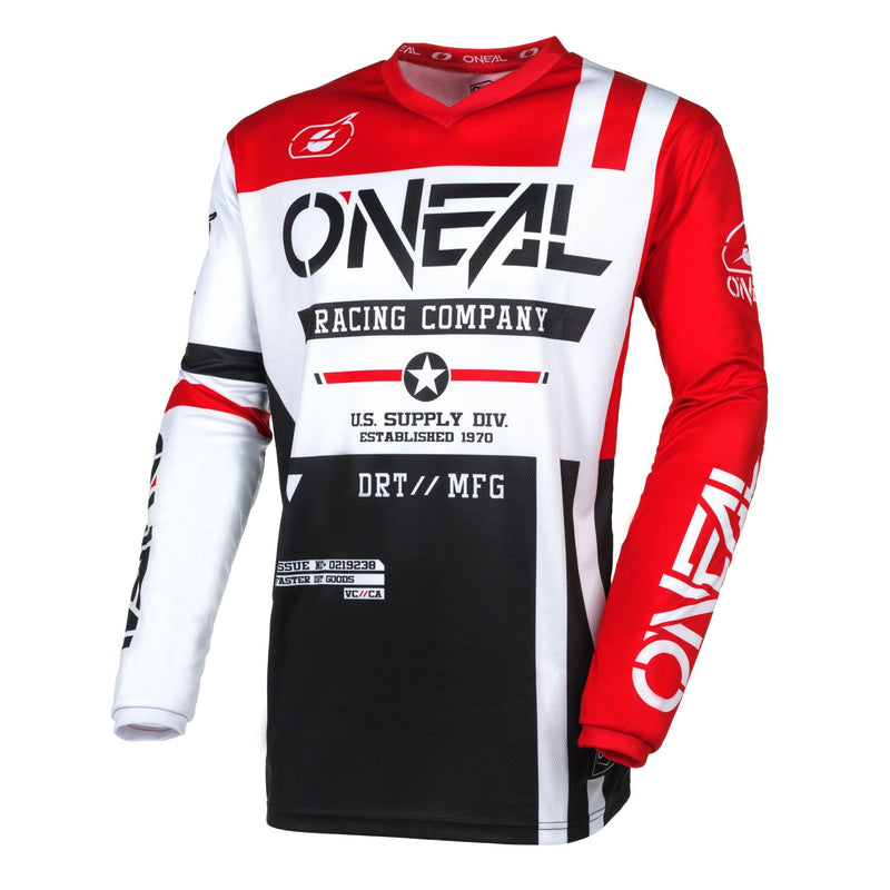 Load image into Gallery viewer, Motocross Jersey 242 O'Neal Element Warhawk Black / White Motocross Jersey