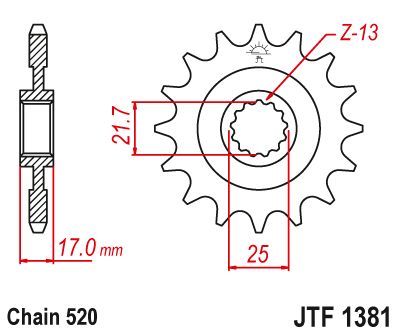 Load image into Gallery viewer, JT Sprockets Front Steel Countershaft Sprocket 15 Tooth 15T 520 Chain