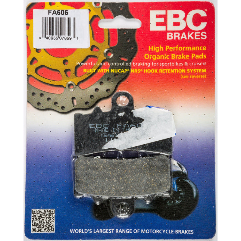 Load image into Gallery viewer, EBC 1 Pair Premium SFA Organic OE Replacement Brake Pads MPN FA606