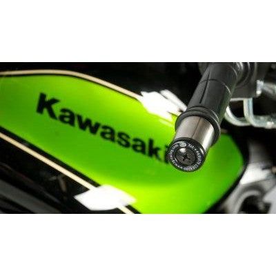 Load image into Gallery viewer, R&G Racing Black Bar End Sliders For 2008-2017 Kawasaki Ninja 250