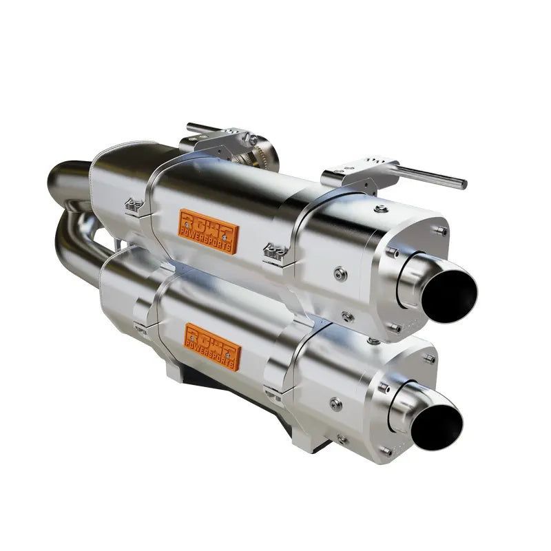 Load image into Gallery viewer, RJWC Dual Stacked Slip-On APX Exhaust For Segway Villain SX10 2022-2024