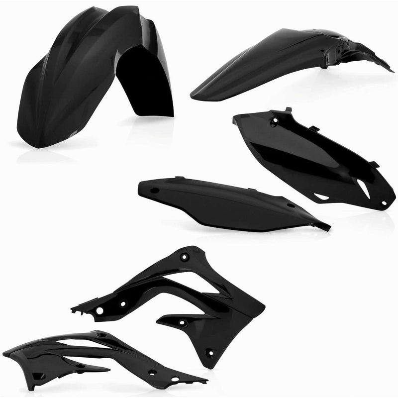 Load image into Gallery viewer, Acerbis Black Standard Plastic Kit for Kawasaki - 2314190001