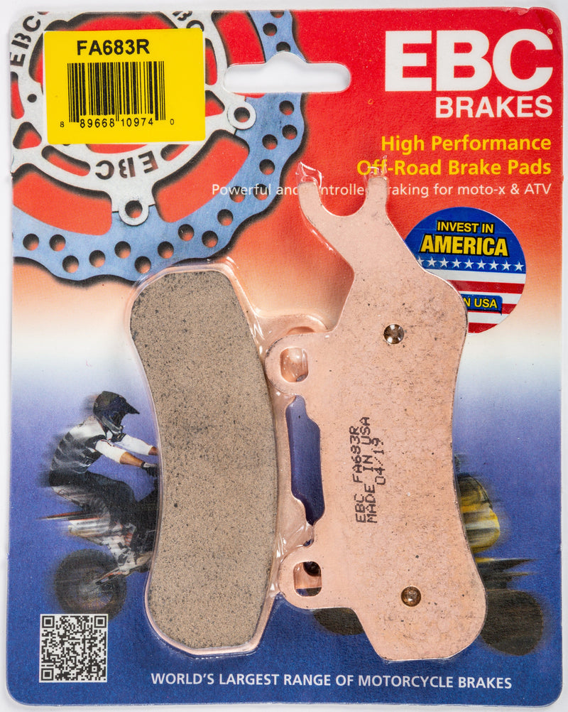 Load image into Gallery viewer, EBC 1 Pair Sintered R Series Heavy-Duty Brake Pads MPN FA683R