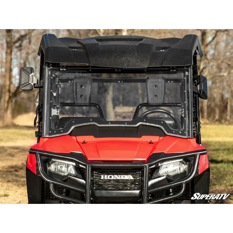 Load image into Gallery viewer, SuperATV Honda Pioneer 700 MaxDrive Power Flip Windshield PFWS-H-PIO700-70