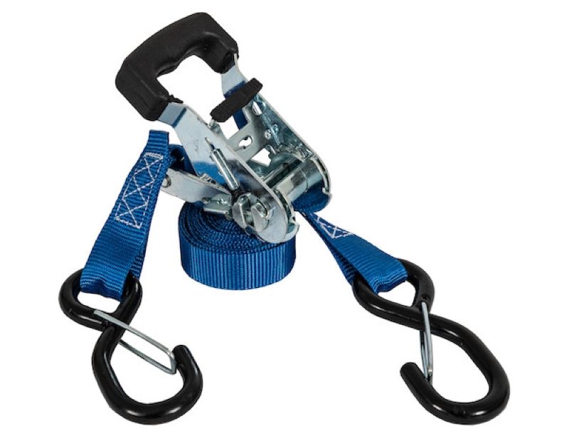 Load image into Gallery viewer, 10 Foot Standard Duty Ratchet Tie Down With Thru-Handle - 4 Pack