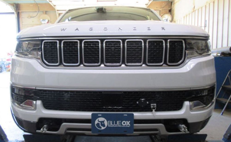 Load image into Gallery viewer, Blue Ox Avail Tow Bar (10,000 lbs. cap.) & Baseplate Combo fits Select Jeep Wagoneer w/ Tow Hooks (Includes Adaptive Cruise Control & Shutters)