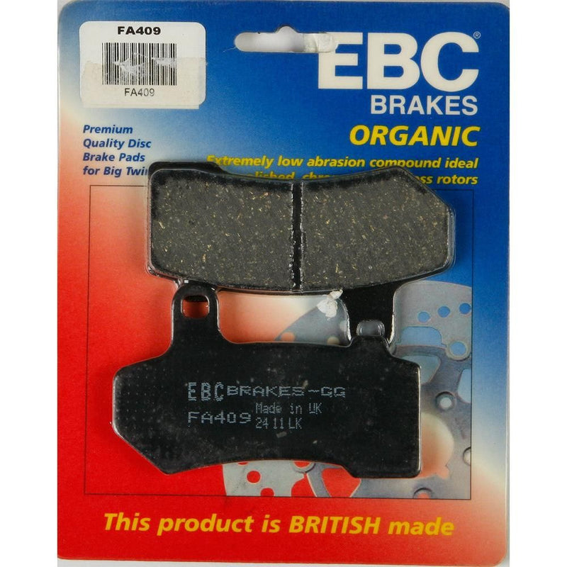 Load image into Gallery viewer, EBC 1 Pair FA Series Organic Replacement Brake Pads MPN FA409