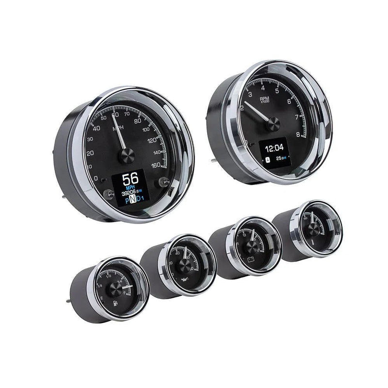 Load image into Gallery viewer, Dakota Digital 6-Piece Round HDX Analog Universal Gauge kit HDX-2024