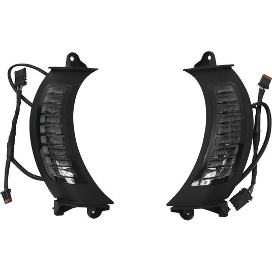 Letric Lighting Fairing Vent Switchback Turn Signals Black