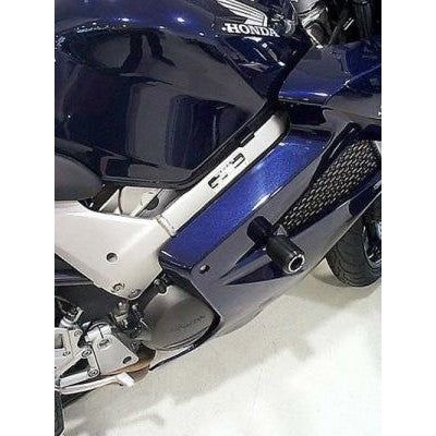 Load image into Gallery viewer, R&G Racing Black Classic Style Crash Protectors For 2002-2009 Honda Interceptor 800 VFR800 v-tec