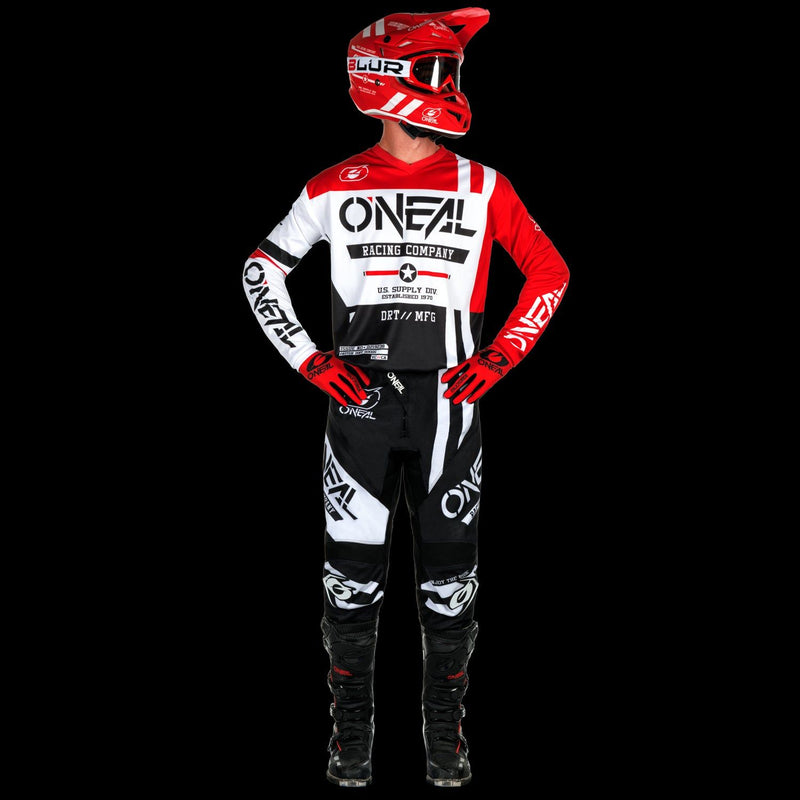 Load image into Gallery viewer, Motocross Jersey 242 O'Neal Element Warhawk Black / White Motocross Jersey