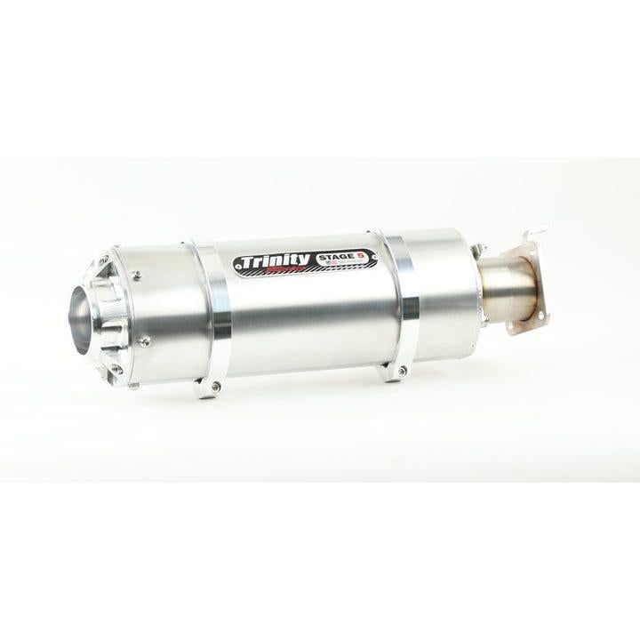 Load image into Gallery viewer, Trinity Racing Stage 5 Stinger Slip On Exhaust Brushed Muffler TR-4176S
