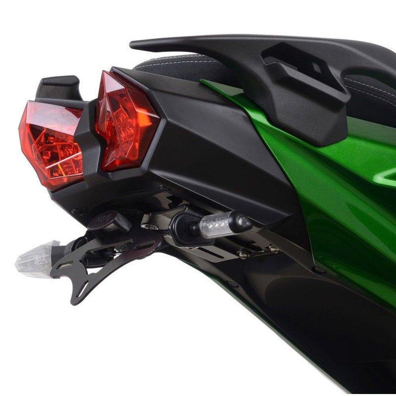 Load image into Gallery viewer, R&G Racing Black Tail Tidy License Plate Holder For 2022-2023 Kawasaki Ninja H2 SX SE ZX1000