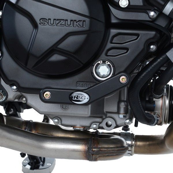 Load image into Gallery viewer, R&G Racing Black Engine Case Sliders RHS For 2016-2018 Suzuki SV650 Unfaired