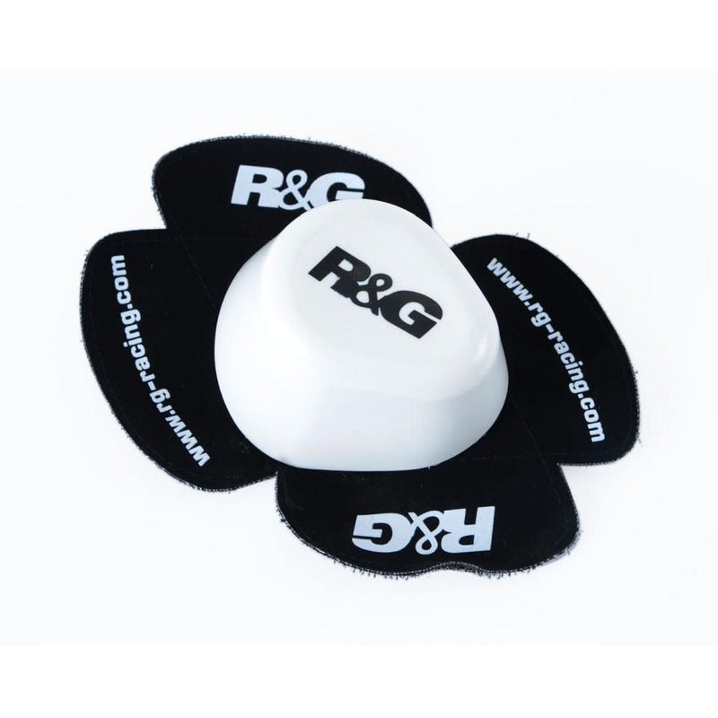 Load image into Gallery viewer, R&G Racing White Aero Wet Knee Sliders Set AKS0002WH