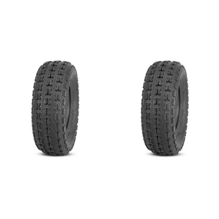 Load image into Gallery viewer, Set of 2 QUADBOSS QBT732 Front Tires 19x7-8 4-ply