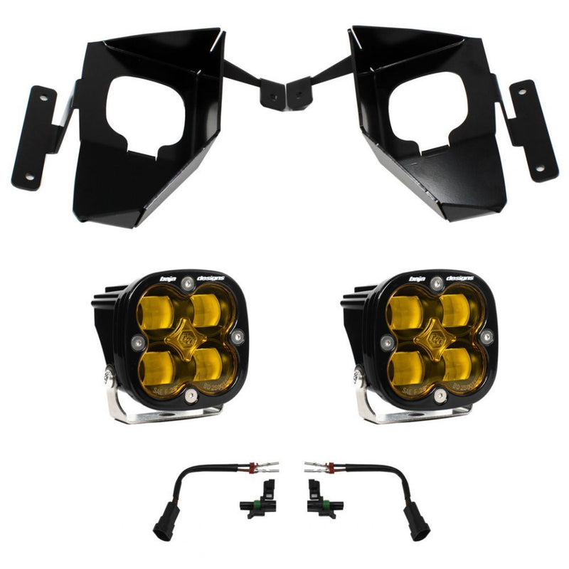 Load image into Gallery viewer, Baja Designs Fog Pocket Light Kit Squadron Series SAE Pattern Baja Amber Lens 447535