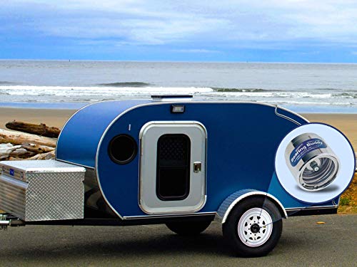 Load image into Gallery viewer, Bearing Buddy (4) 2.441" Chrome for Boat Trailer with Protective Bra - Wheel Center Caps 2441 (2 Pairs)