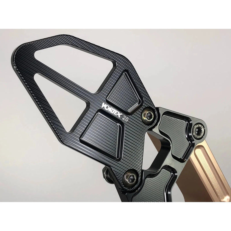 Load image into Gallery viewer, Vortex Racing Adjustable Rear Set Black - RS433K