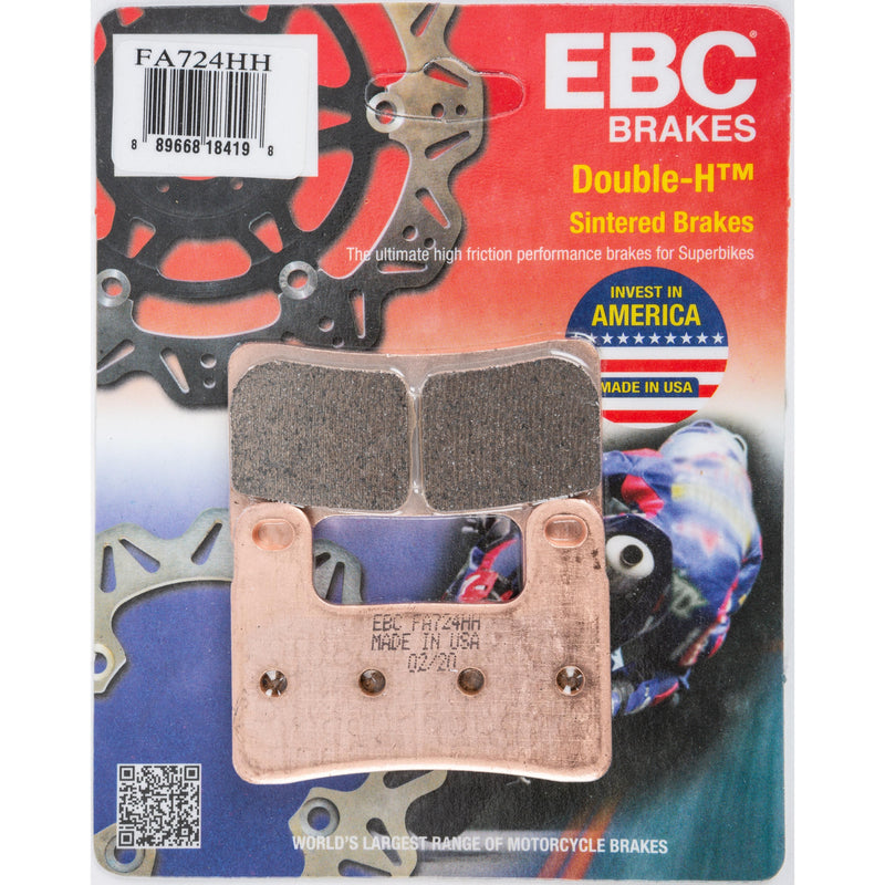 Load image into Gallery viewer, EBC 1 Pair Sintered HH Race Formula Brake Pads MPN FA724HH