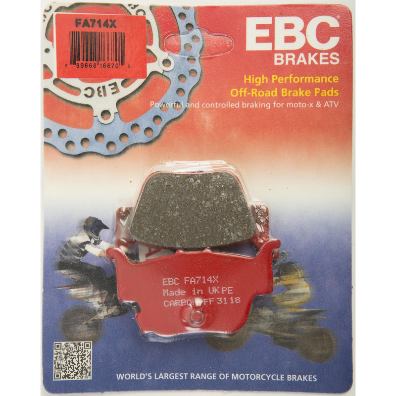 Load image into Gallery viewer, EBC 1 Pair Performance X-Series Carbon Brake Pads MPN FA714X