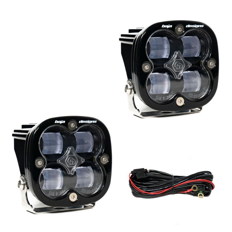 Load image into Gallery viewer, Baja Designs Auxiliary LED Light Pod Pair Squadron Series SAE Pattern Clear Lens Universal 257801