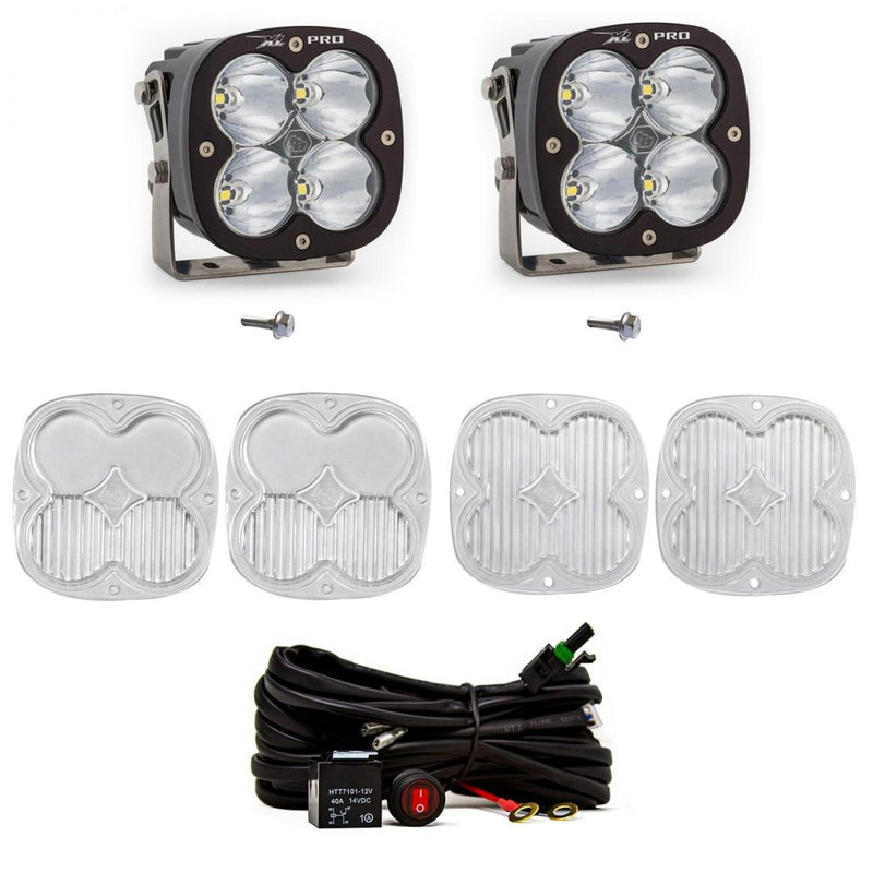 Load image into Gallery viewer, Baja Designs A-Pillar Light Kit Pair XL Pro Series Spot Pattern Clear Lens Toggle Wiring 447752