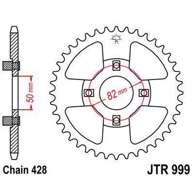Load image into Gallery viewer, Front & Rear Sprocket Kit for HONDA CT110 Trail 110-USA 80 JT Sprockets
