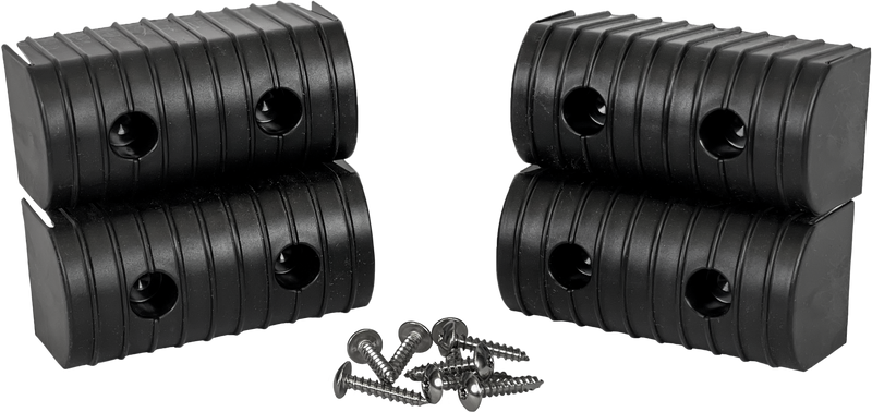 Load image into Gallery viewer, Caliber Bunkwrap End Cap Acc. 2X4 Black 4 Pk. W/ Hardware Kit 23051-BK