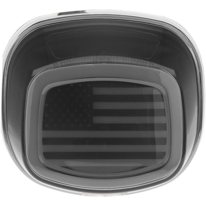 Load image into Gallery viewer, Kuryakyn Tracer Smoke US Flag LED Taillights with License Light 2927
