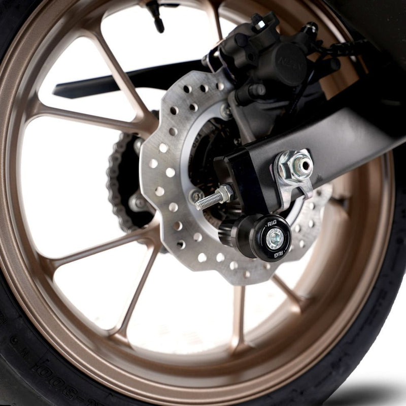 Load image into Gallery viewer, R&G Racing Black Cotton Reels Offset For 2018-2024 Honda CB125R