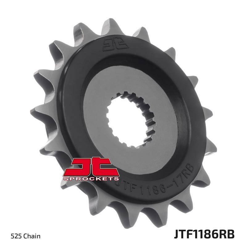 Load image into Gallery viewer, JT Sprockets Front OEM Type Rubber Cushioned Sprocket 17 Tooth 17T 525 Chain