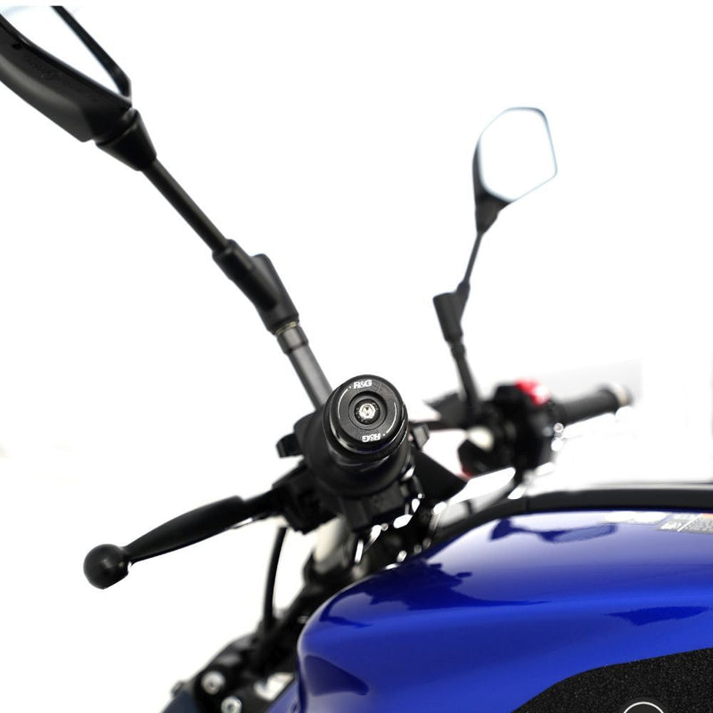 Load image into Gallery viewer, R&G Racing Black Bar End Sliders For 2014-2024 Yamaha MT-07 FZ-07