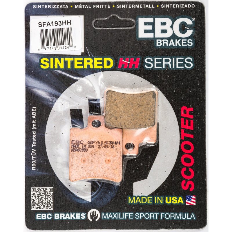 Load image into Gallery viewer, EBC 1 Pair SFA HH Series Scooter Sintered Brake Pads MPN SFA193HH