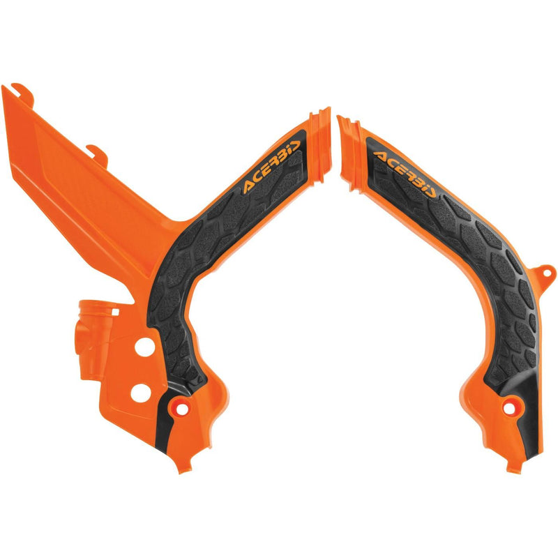 Load image into Gallery viewer, Acerbis 16 Orange/Black X-Grip Frame Guard - 2733445225