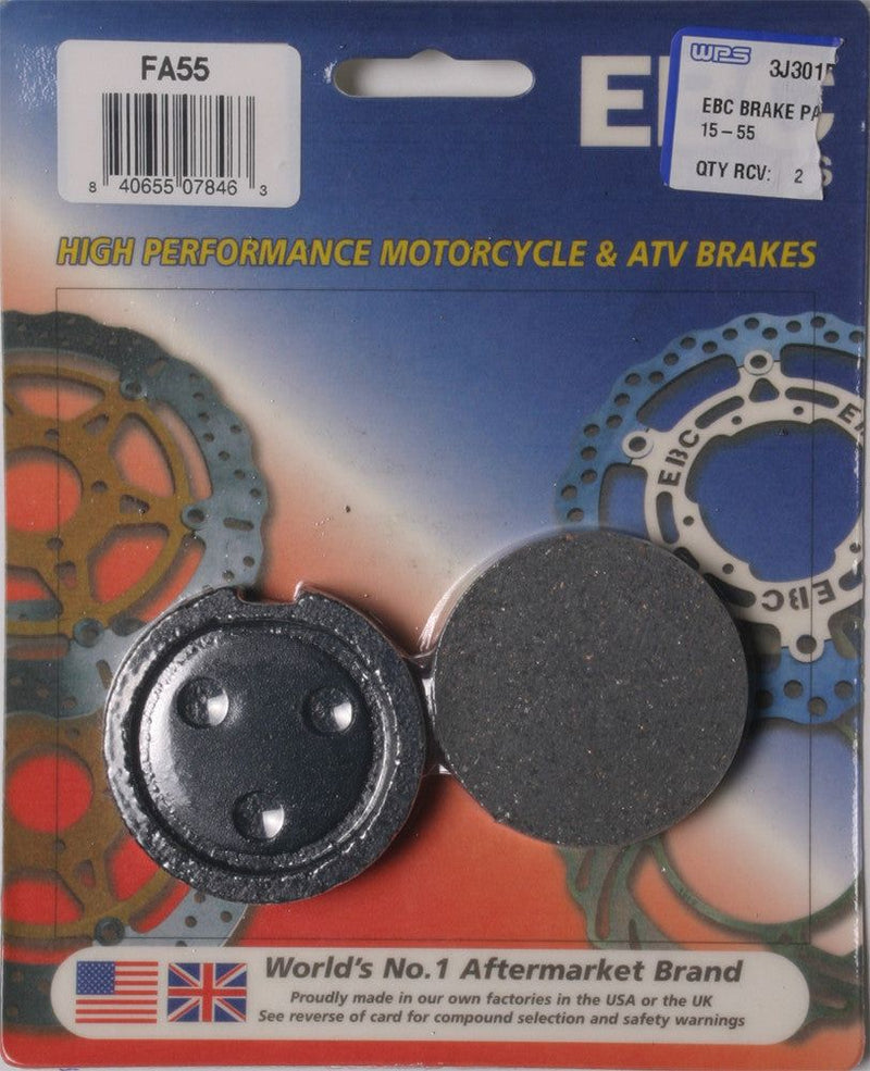 Load image into Gallery viewer, EBC 1 Pair Premium SFA Organic OE Replacement Brake Pads MPN FA55
