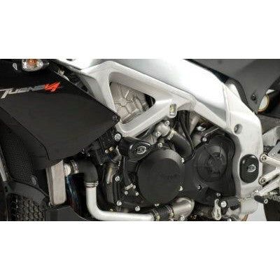 Load image into Gallery viewer, R&G Racing Black Aero Style Crash Protection Bobbins For 2015-2020 Aprilia Tuono V4 1100 Factory ABS
